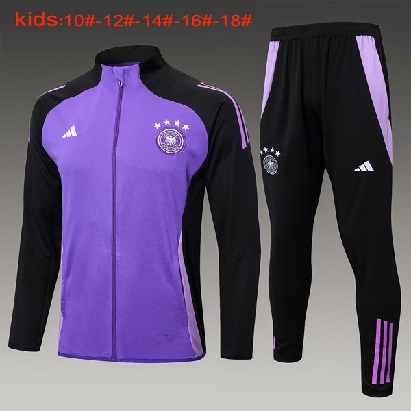 Niños Chandal Alemania 2024/25 Purpura Negro 3